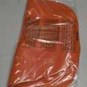 uxcell 4 Pcs Faux Leather Placemats for Dinner Table, PU Leather Drop-Shaped Table Mats Placemats Heat Resistant Waterproof Oil Proof Kitchen Placemats (Orange)