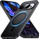 [NO.1 Magnetic for Google Pixel 10 Pro XL Case with MagSafe [Military Shockproof][Translucent Matte][Anti-Fingerprint] Soft Silicone Bumper for Google Pixel 10 Pro XL Phone Case Slim,Black
