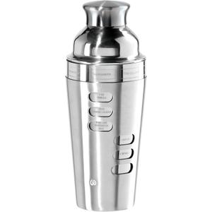 Oggi 23-Ounce Stainless Steel Cocktail Shaker, Silver