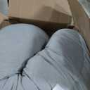 Momcozy J-Shaped Pregnancy Pillow for Sleeping with Cooling Cover, Side Sleeper Support for Belly, Hip & Leg, Deep Grey