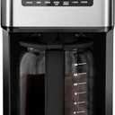 Coffee Maker, 14-Cup Programmable Drip Coffee Makers with Reusable Filter & Keep Hot Plate, Auto Pause Small Coffee Machines with Coffee Pot, Timer, Self-cleaning, for Home, Stainless Steel