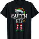 The Queen Elf Shirt Matching Family Christmas Elf Women Girl T-Shirt