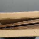 Coperat 6FT Wooden Garden Pathway,Outdoor Roll Out Decorative Curved Walkway,Weather-Resistant Patio Path,Non-Slip Pavers Boardwalk for Garden, Backyard, Beach, Wedding Party Pathways (Brown)