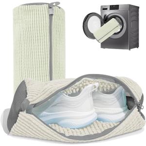 Shoe Washing Machine Bag: Laundry Shoe Bag for Washer and Dryer - 2pc Reusable Shoe Cleaning Bag for Sneaker Tennis Shoes Unstain Cleaner Kit(2 Pcs)