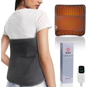 Heating Pad for Back Pain Relief  Extra-Large 15.7" x 50" Heating Pad, 6 Temperature Settings, 4 Timer Modes, Machine Washable, Supports Both Moist and Dry Heat Modes  Makes an Ideal Gift