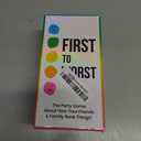 FIRST TO WORST Party Game - The Card Game About How Your Friends and Family Rank Things - White Elephant Gifts, Stocking Stuffers and Board Games Night with Friends with Polarizing Priorities