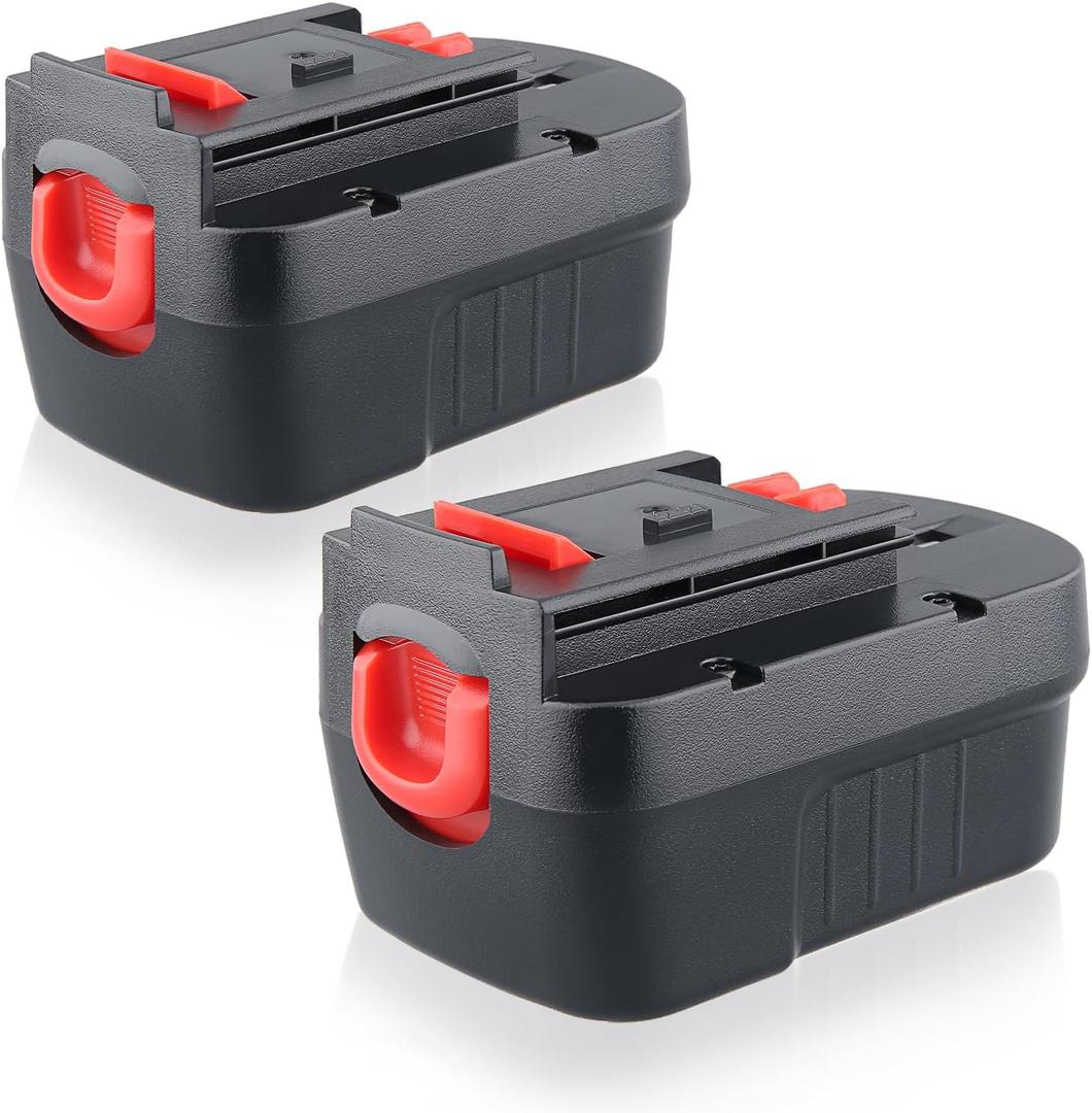 VANTTECH 2Packs HPB14 Ni-MH Battery Replacement for Black and Decker 14.4V 4.8Ah Battery Firestorm FSB14 FS140BX A1714 499936-34 499936-35 BD1444L HPD14K-2 CP14KB HP146F2 CDC140AK HP148F2R