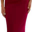 PRETTYGARDEN Women's 2026 Summer Formal Maxi Dresses Sleeveless One Shoulder Bodycon Ruched Mesh Wedding Guest Cocktail Dress (Red, XL)