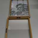 Egofine 8x10 Floating Frames Set of 2, Double Plexiglass Picture Frame, Made of Solid Wood Display Any Size Photo up to 8x10, Wall Mount or Tabletop Standing, Carbonized