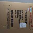 FDW 6FT Folding Table, Portable Fold-in-Half Plastic Picnic Party Table with Carrying Handle (White