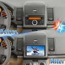 Android 14 Double Din Car Stereo Radio for Nissan Sentra 2007-2012,7" Touchscreen Car Radio w/Wireless Carplay Android Auto GPS WiFi Bluetooth RDS DSP SWC Mic Backup Camera