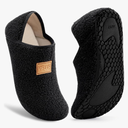 VIFUUR House Slippers for Women Men Slip on Indoor Barefoot Slipper Socks Fuzzy Cozy Sock Shoes for Home Bedroom Travel 9/10 (42/43)