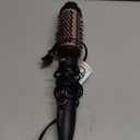 Thermal Brush, 1.7 Inch Heated Round Brush for Women, Dual Voltage Negative Ion Hot Brushes Styler for Blowout Look, Curling & Volumizing & Straightener for Dry Hair (Black)