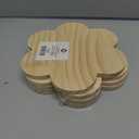 Unfinished Shaped Wood Decor Flower 4 Pack