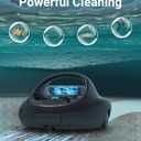 (2025 Upgraded) TALOSBO Pleco Se Cordless Pool Vacuum Up to 130 Mins Runtime, Robotic Pool Cleaner with 2.5H Fast Charge, Ideal for Flat Above Ground and Inground Pools up to 861 Sq. Ft. (Black&White)
