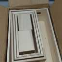 6 Packs Unfinished Wooden Box 5 Sizes Natural Wooden Box Wooden Storage Decorative Box Rustic Handles Wooden Box Nesting Treasure Boxes Wood Box for Crafts, Decoration, Storage, Organizer