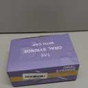 50 Pcs 1ml Syringes with Caps Oral Dispenser Individually Sterile Warpped for Medicine Dropper, Colostrum Collect Feeding Pets, Liquid