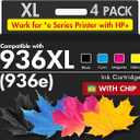 936XL 936 Ink Cartridges OfficeJet Pro 9125e 9135e 9730e 9125 9135 9730 e Ink Compatible with Hp 936e 936 Ink OfficeJet Pro 9135e 9125e 9730e 9125 9135 9730 9110 9130 9120 9122 9128 Printers