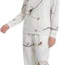 LOOGU Womens Pajama Set Cozy Sweatshirt Casual Jogger Pants Comfy Loungewear for Fall 2 Piece Outfits Clothing, M