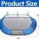 Adnee 60 x 30 x 24 Inches Pop-Up Pool Float Storage Bag,Hanging Mesh Pool Organizer for Fence Pool Side,Foldable Pool Toy Storage Mesh Basket for Floats,Balls,Inflatable Toys and Pool Accessories