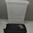 IRIS USA Dog Food Storage Container, Up to 38 lbs, Black, Made in USA