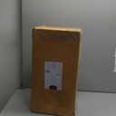 Amazon Basics Solid Wood Saddle-Seat Counter Height Bar Stools for Kitchen Island with Footrest, 24-Inch Height, Walnut, Set of 2