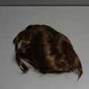 Mens Short Brown Wig Straight Boy Wig Middle Part Synthetic Cosplay Costume Halloween Wig for Fancy Dress