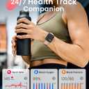 Smart Watch for Women Men Fitness: Smart Watch for iPhone&Android Bluetooth Call with SpO2 Sleep Heart Rate Monitor,IP68,Fitness Tracker with 120+Sport,Reloj Inteligente 30 Day+Battery Life, 2 Bands