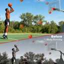 Rotatable Basketball Return Attachment: Heavy Duty Basketball Rebounder with Stable Large Hooks Set for 14"-18" Rim Baskets - Training Accessories for Shooting Practice Outdoor & Indoor