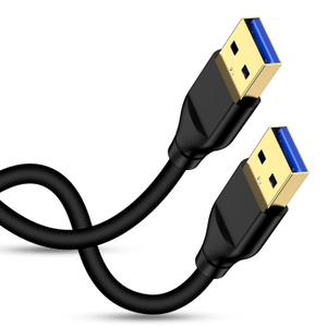 USB A to USB A Cable 10FT Extra Long USB 3.0 Cord Type A Male to Type A Male Cable High Speed USB 3.0 Data Transfer Cord for Hard Drive Enclosures,Laptop Cooler Cooling Pad Fan,DVD Player,Computer