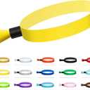 100 Pcs Cloth Event Wristband, Disposable Wristbands for Events, Colored Wristbands Events,for Lightweight Concert,Club Entrance Wrist Strap Party Wristband Event (Color : Yellow)