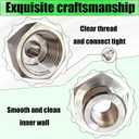 Reducer Adapter Fitting, 3/4" NPT Female x 1/2" NPT Male Reducing Pipe Connector 304 Stainless Steel Reducer Adapters Pipe Fittings (3/4" Female x 1/2" Male)