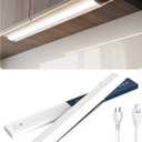 36 Inch LED Under Cabinet Light, Plug in Kitchen Lighting, 3CCT Selectable (3000K/4000K/5000K), CRI94 High Color Accuracy, Linkable, Slim Design, Matte White