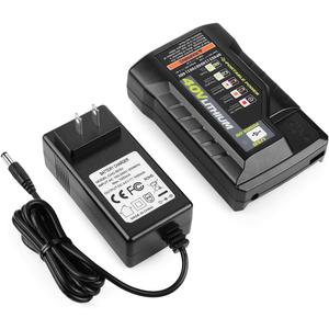 OP404 Replacement for Ryobi 40V Battery Charger Compatible with Ryobi 40V Lithium Battery OP4015 OP4026 OP4040 OP4050 OP4060 OP40601 OP40602