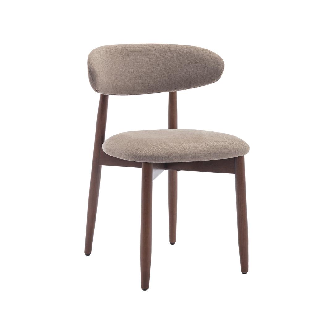 COLAMY Upholstered Open Back Dining Chair