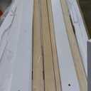 Ball & Cast Hideaway Bed Queen Size Murphy Bed with Ample Storage,Space-Saving Wall-Mounted Design Cabinets Bedframe w/Chevron Stripes,Hydraulic Lift System,for Apartment,White