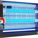 Indoor Bug Zapper, 6000 Sq Ft Coverage, Remote Control LED Energy Saving Mosquito Killer with Timer & Dimmable Soft Light, Quiet, Replaceable Tube, Wall Mount, Removable Tray