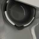 Rachael Ray Ceramics Nesting Mixing Bowl Set with Pour Spout, 1 Quart and 2 Quart - Dark Gray
