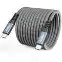 USB C Cable 15ft with USB3.2 Gen 2 Standard, 20Gbps High Speed Data Transfer & 140W Charging & 4K@60Hz Video USB-C to Type C Cord for Monitor Game Controller Hub Dock Laptop Phone Camera etc.