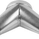 6" Inch 3 Way Metal Duct Splitter. 45 Degree 3 Way Y Shape Connector. Connect Multiple Machines - Dryer and Extractor Hood or Dryer and Dryer in one ducting.