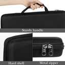Linkidea Hard Travel Case for Compact 90%-96% Keyboard, Computer 100 Key Wireless/Wired Keyboard Carrying Case Protective Storage Box Bag, Compatible with RK ROYAL KLUDGE S98 Keychron Q5 Pro, Black