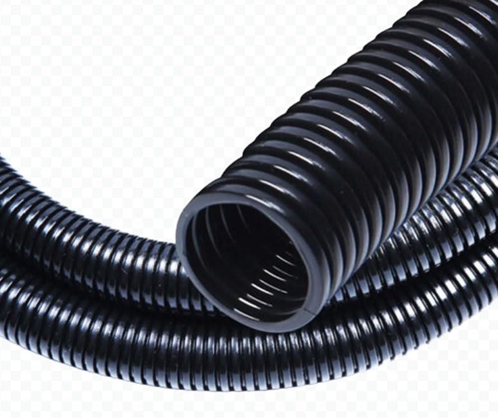 30 FT 1/2 Wire Loom Split Tubing,Dog Cat Cord Protector,Split Wire Loom Tubing Wire Conduit Black (30FT 1/2")