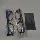 Gaoye 2-Pack of Reading Glasses +0.75 - Blue-Light Filter, UV Protection - Readers with Rectangle Frames (Black)