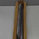 Curtain Rods for Windows 28 to 48 Inch, 5/8 Inch Heavy Duty Decorative Curtain Rod with Ball End Caps, Adjustable Brackets. Easy to install. Brown.