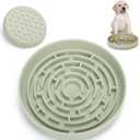Slow Feeder Dog Bowls Silicone Maze Food Suction Bowl Feeders Pet Puzzle Lick Mat to Slow Down Eating for Medium Breed Size Dogs