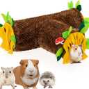 Guinea Pig Hideout - 3 Way Collapsible Small Animal Tunnel Tubes Toy for Rat Hamster Guinea Pig Hedgehog Chinchilla Lizard Baby Rabbit - Playing Sleeping Resting Guinea Pig Cage Accessories