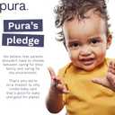 2 x Pura Hypoallergenic Diapers, Size 1 (4-11 lbs), Newborn, Totally Chlorine Free, Wetness Indicator, Suitable for Sensitive Skin, Soft Organic Cotton Comfort, Overnight, 1 Pack of 32 Baby Diapers