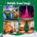 Brightown Christmas Tree Remote Control with Magic Wand - Wireless Light Switch for Kids to Turn On Lights, 50-80 Ft Range, Plug in with Music & Flashing Lights for Xmas Decor