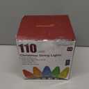 C9-Christmas-Lights-Outdoor,88FT 110LED String Lights with 8 Lighting Mode,Waterproof Connectable UL Certified Warm White C9-Led-Christmas-Light-Decorations for House Yard Patio Roof Garden Decor