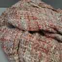 Multi-Color Light Pink Cable Woven Throw Blanket for Couch,50"X60" Boho Style Textured Blankets for Home Decor,Super Soft Warm Cozy Chunky Blanket with Decorative Tassels for Bed